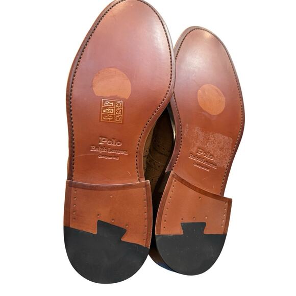 Polo Ralph Lauren Men’s NEW US 9 Suede Brown Brenton Dress Shoe - Picture 9 of 11